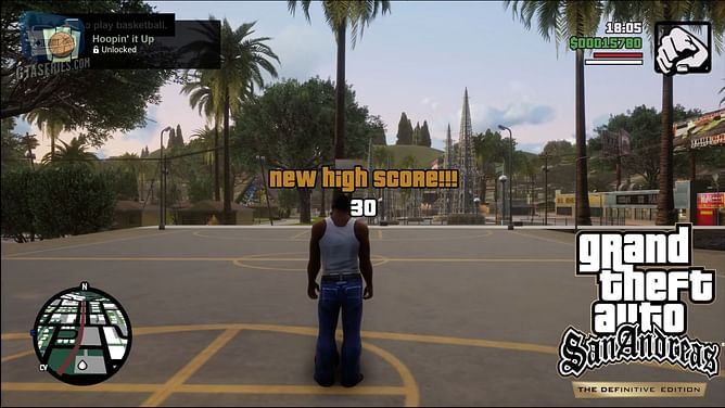 How to play Basketball in GTA: San Andreas Definitive Edition? (Hoopin' it Up achievement)