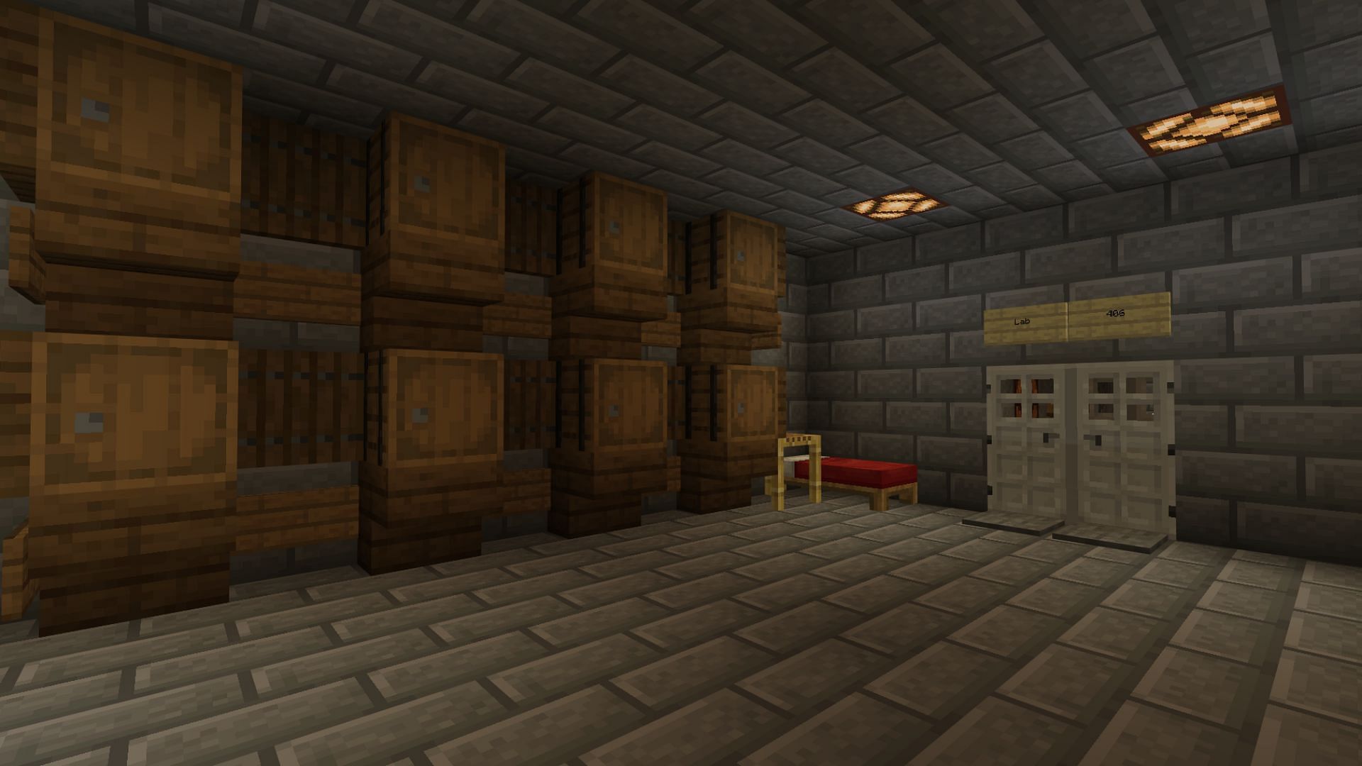 This escape map mainly focuses on creating puzzles with buttons, levers, and other items (Image via MinecraftMaps)