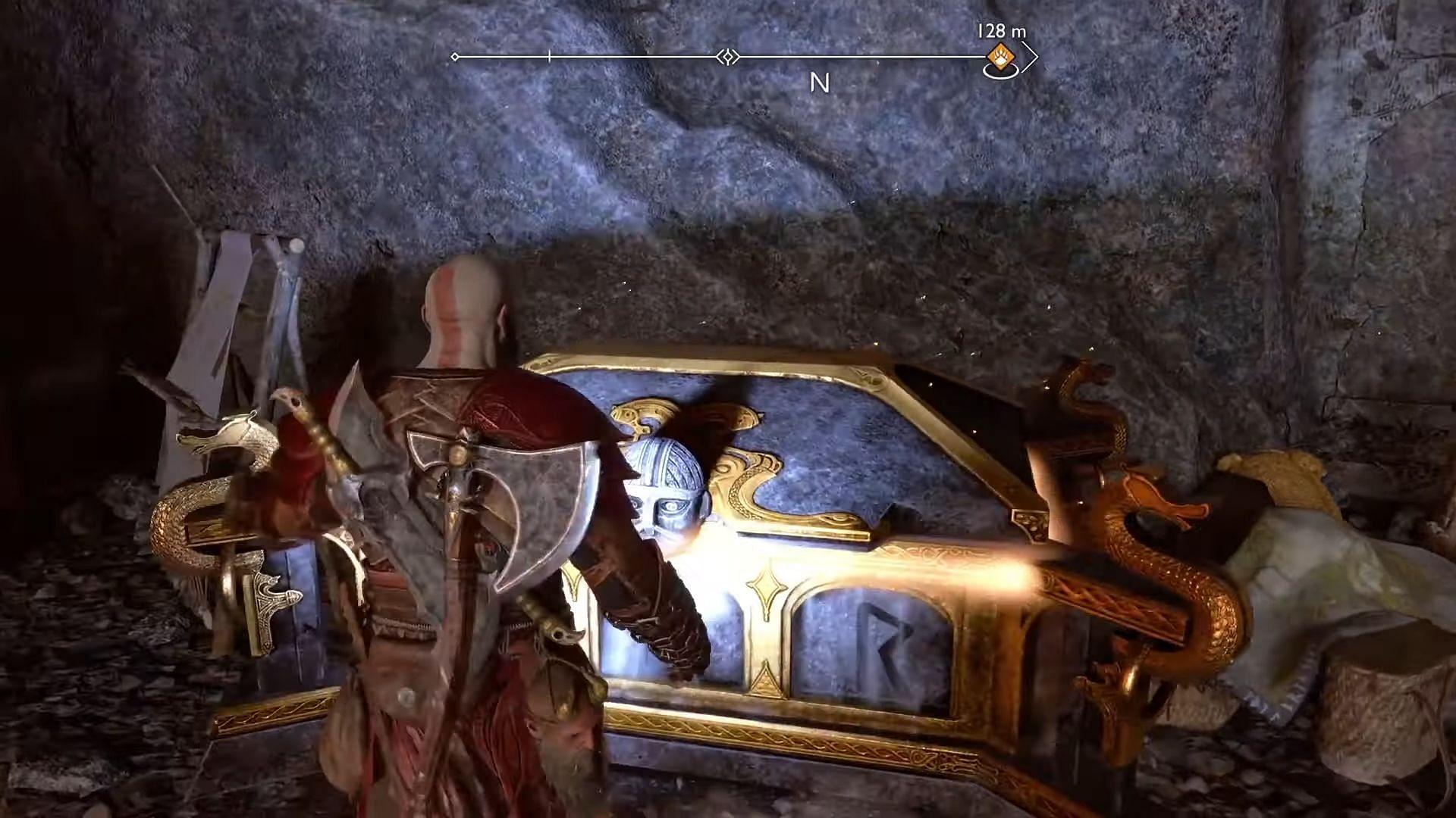 The Nornir chest in the Raiders Hideout (Image via YouTube/I.Eat.Games)