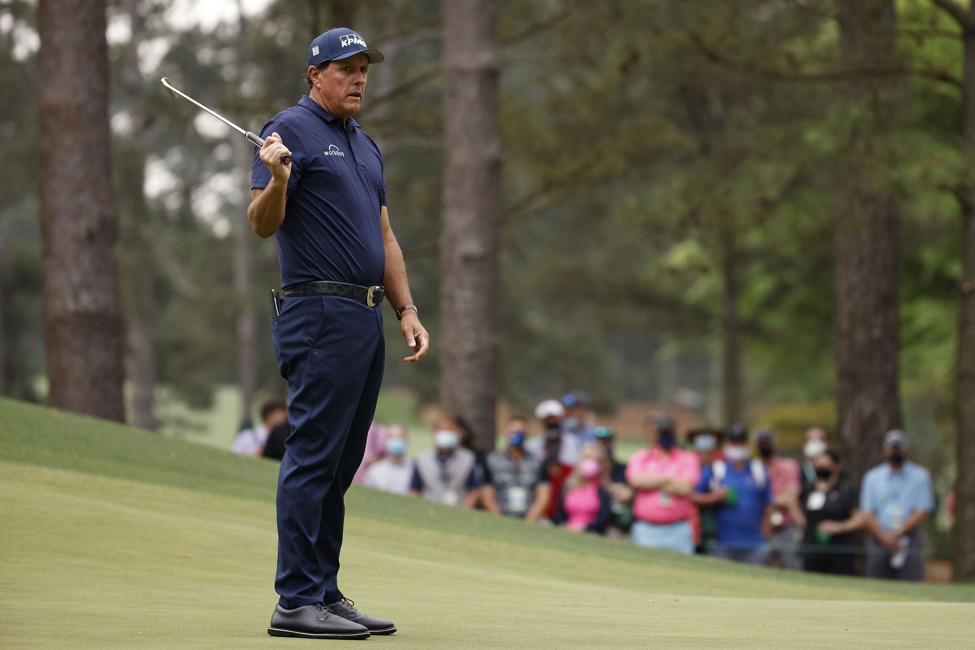 Phil Mickelson at The 2021 Masters - Round Three (Image via Jared C. Tilton/Getty Images)