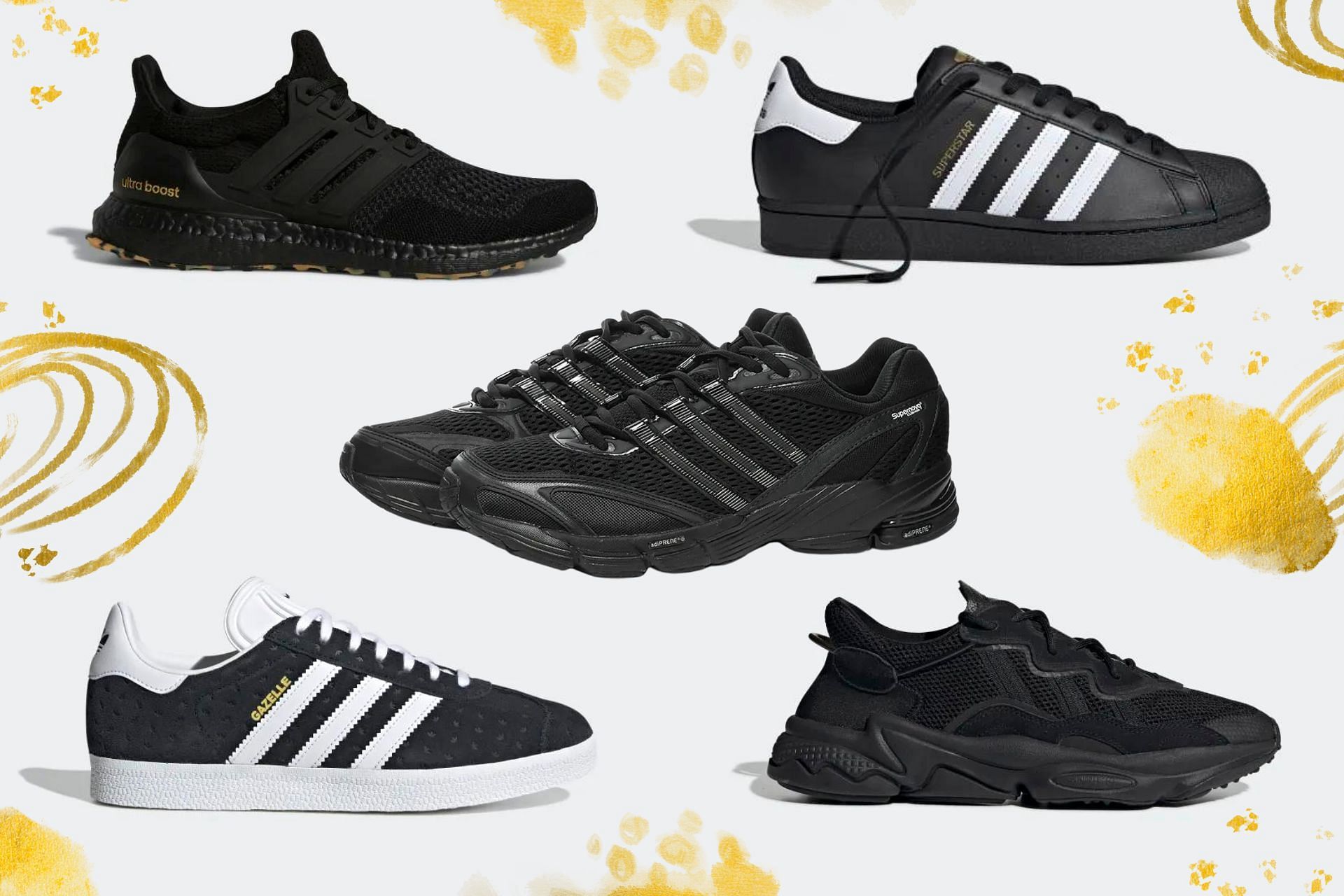 Run In Style in these five black Adidas running shoes ( Image via sportskeeda)