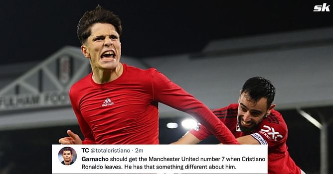 Twitter explodes as Alejandro Garnacho’s scores stoppage time goal in Manchester United’s 2-1 win against Fulham