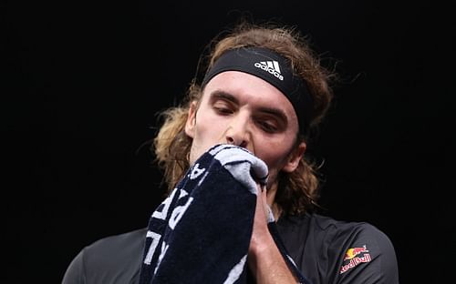 Stefanos Tsitsipas at the Paris Masters