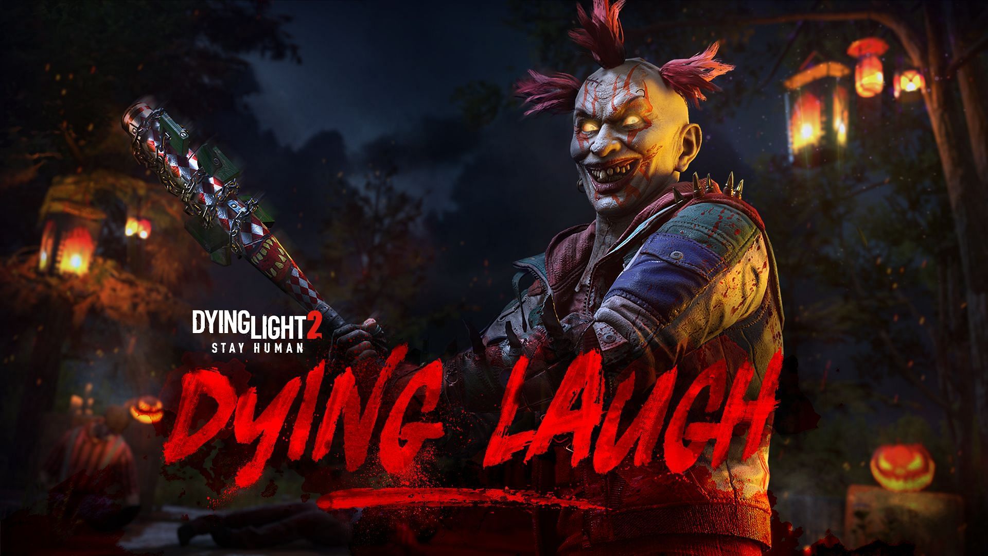 The Dying Laugh Bundle includes a new themed skin for both Aiden and his paraglider as well as a new weapon (Image via Techland)
