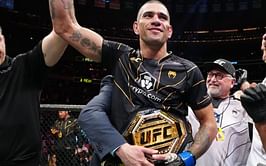Video: UFC middleweight champion Alex Pereira gets championship title tattooed on his arm