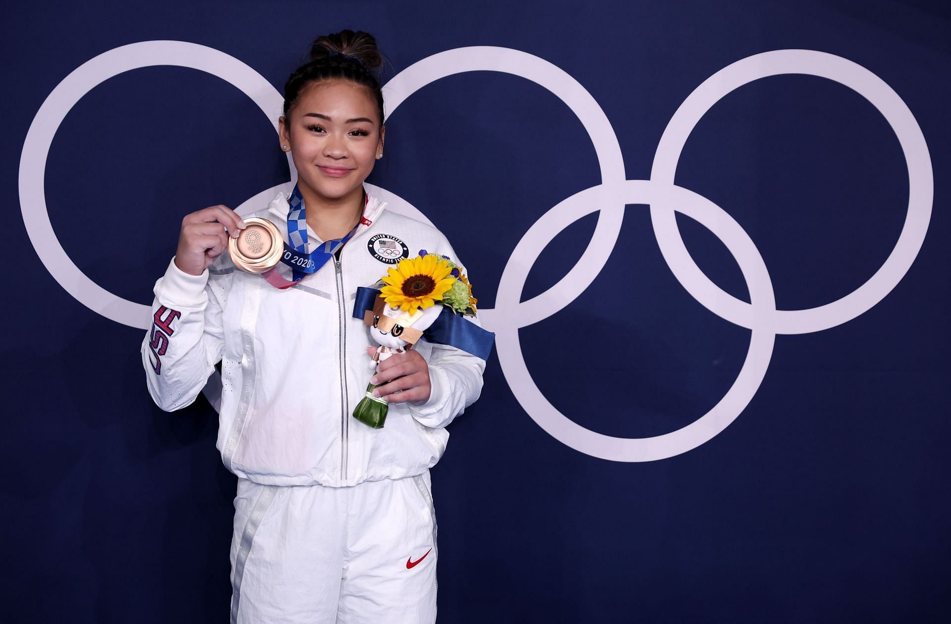 Suni Lee during the Tokyo 2020 Olympics