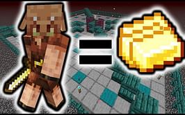 How to make piglin bartering farm in Minecraft 1.19