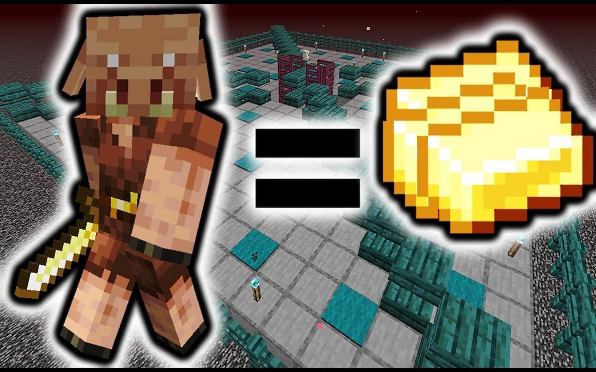 How to make piglin bartering farm in Minecraft 1.19