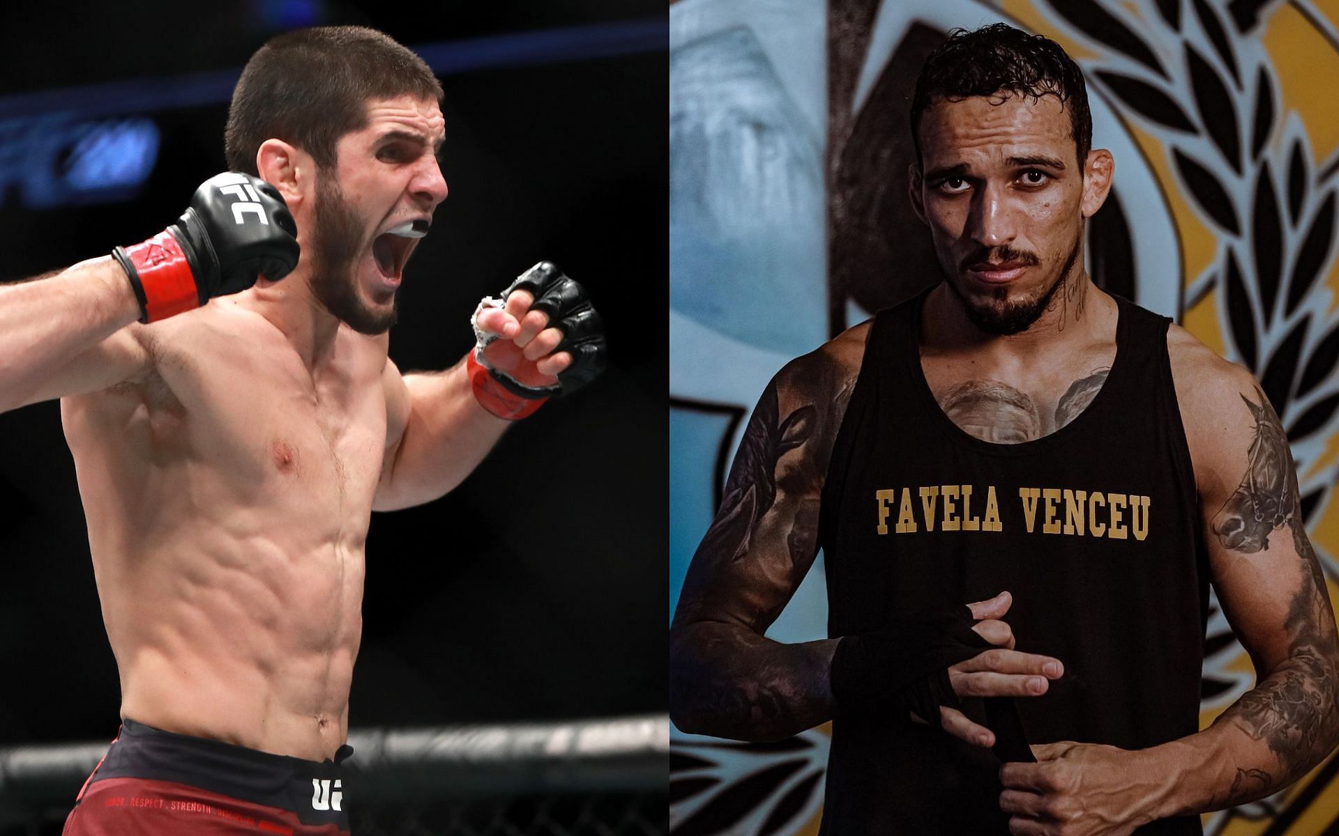 Islam Makhachev (Left), Charles Oliveira (Right) [Image courtesy: Getty and @charlesdobronxs on Instagram]