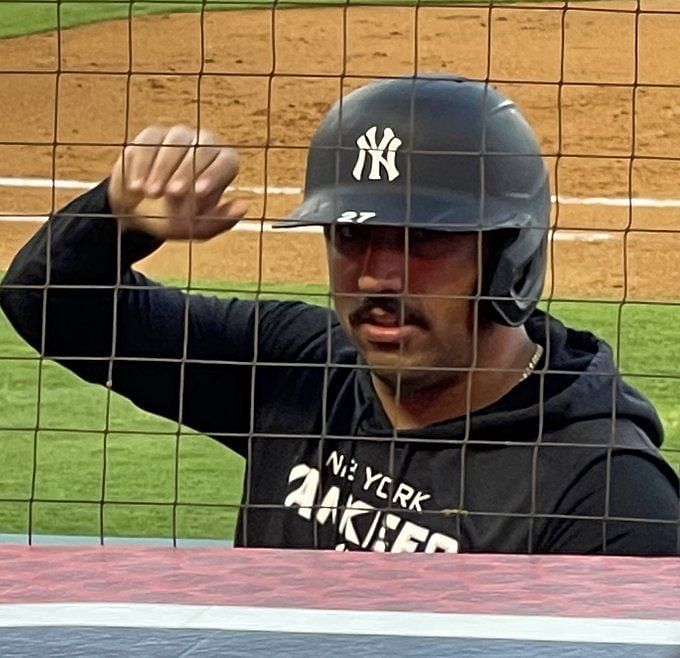 Nestor Cortes 'stache game is unmatched 🥸 #mustache #baseball