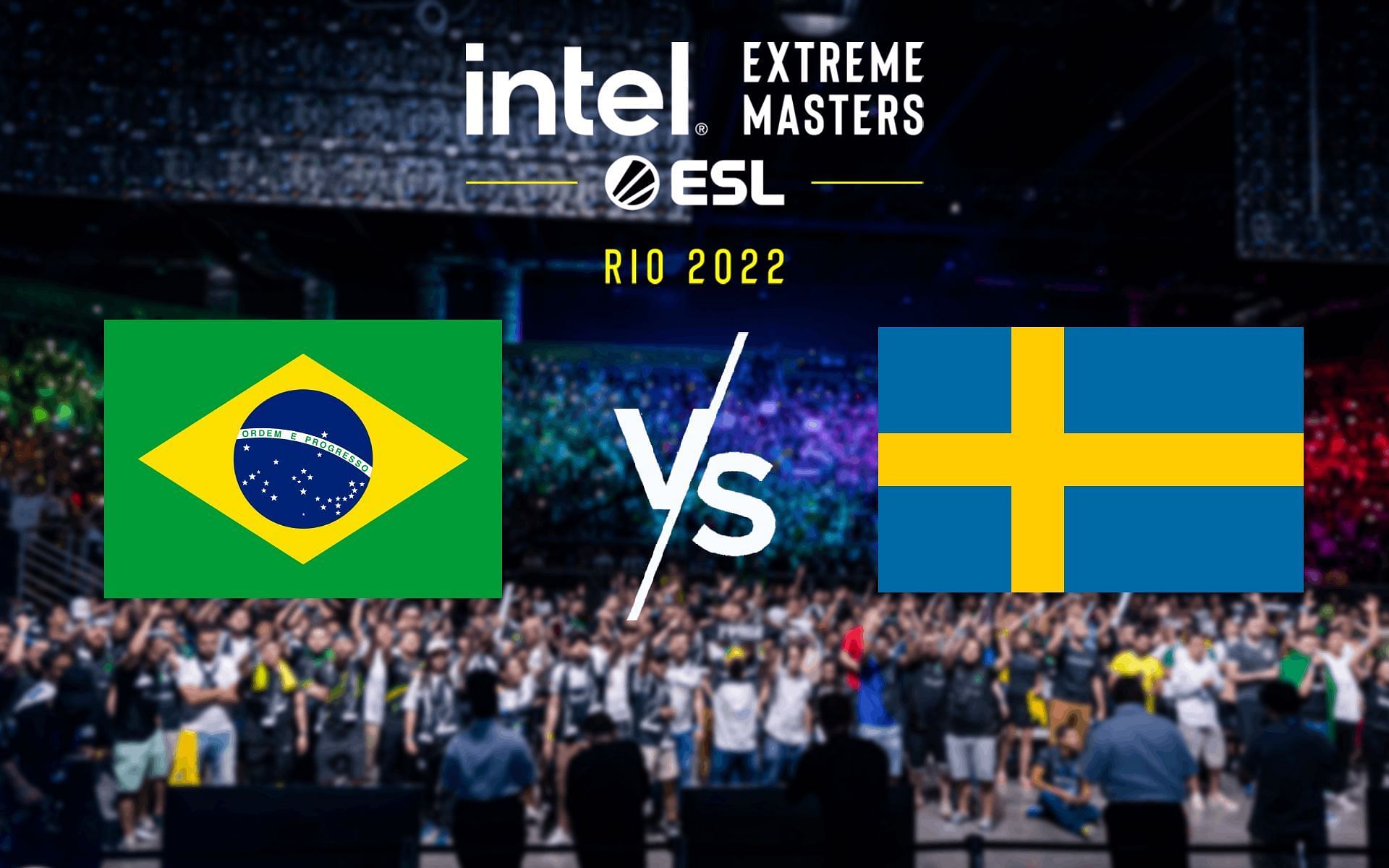 Team Brazil vs Team Sweden CS:GO IEM Rio Major 2022 Showmatch (Image via Sportskeeda)