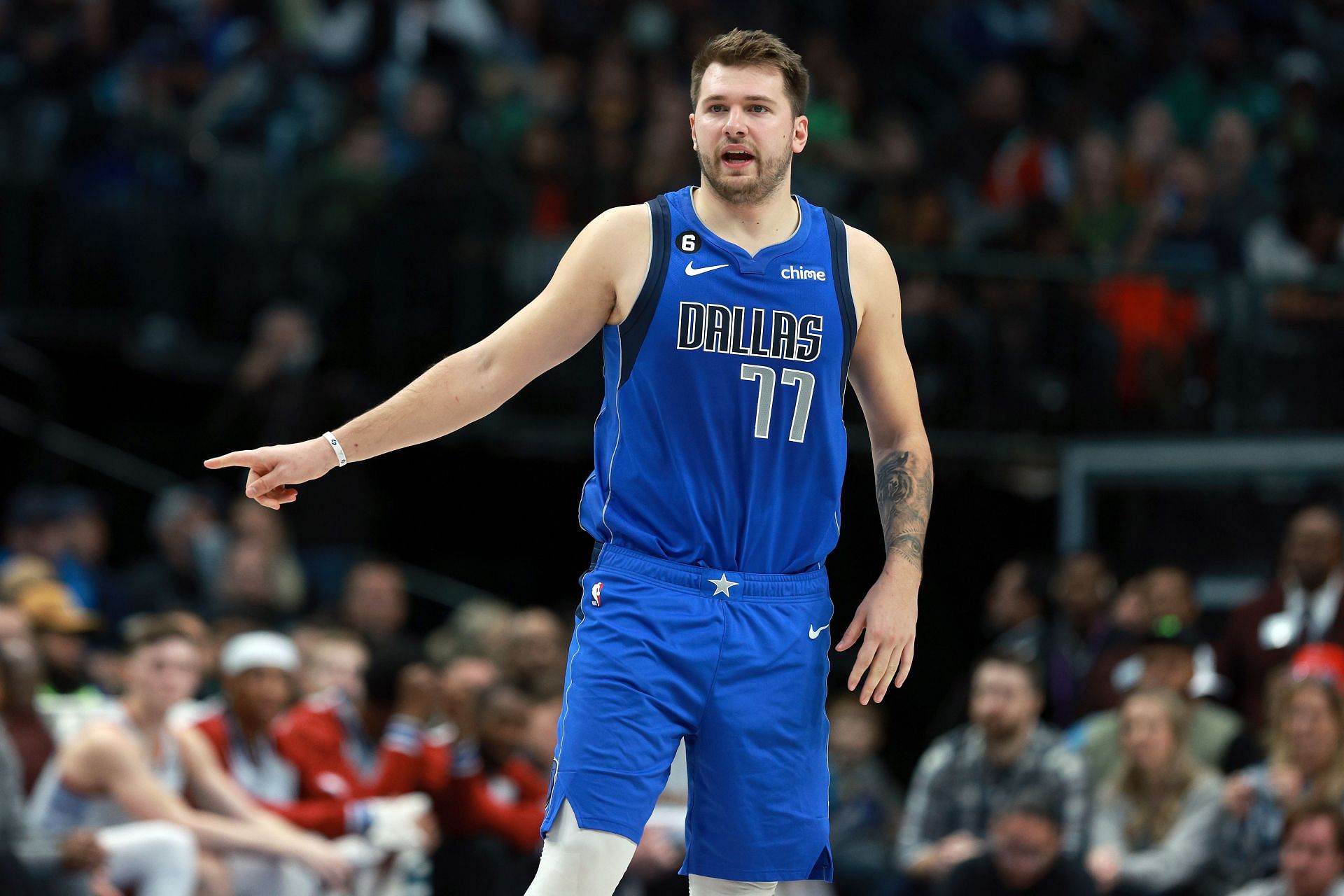 Luka Doncic&#039;s girlfriend has attended many Dallas Mavericks games (Image via Getty Images)
