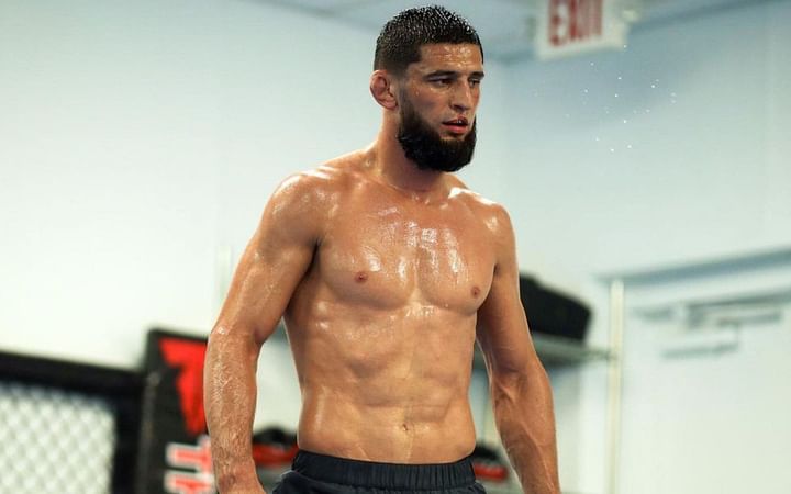 At which weight class is Khamzat Chimaev fighting next?