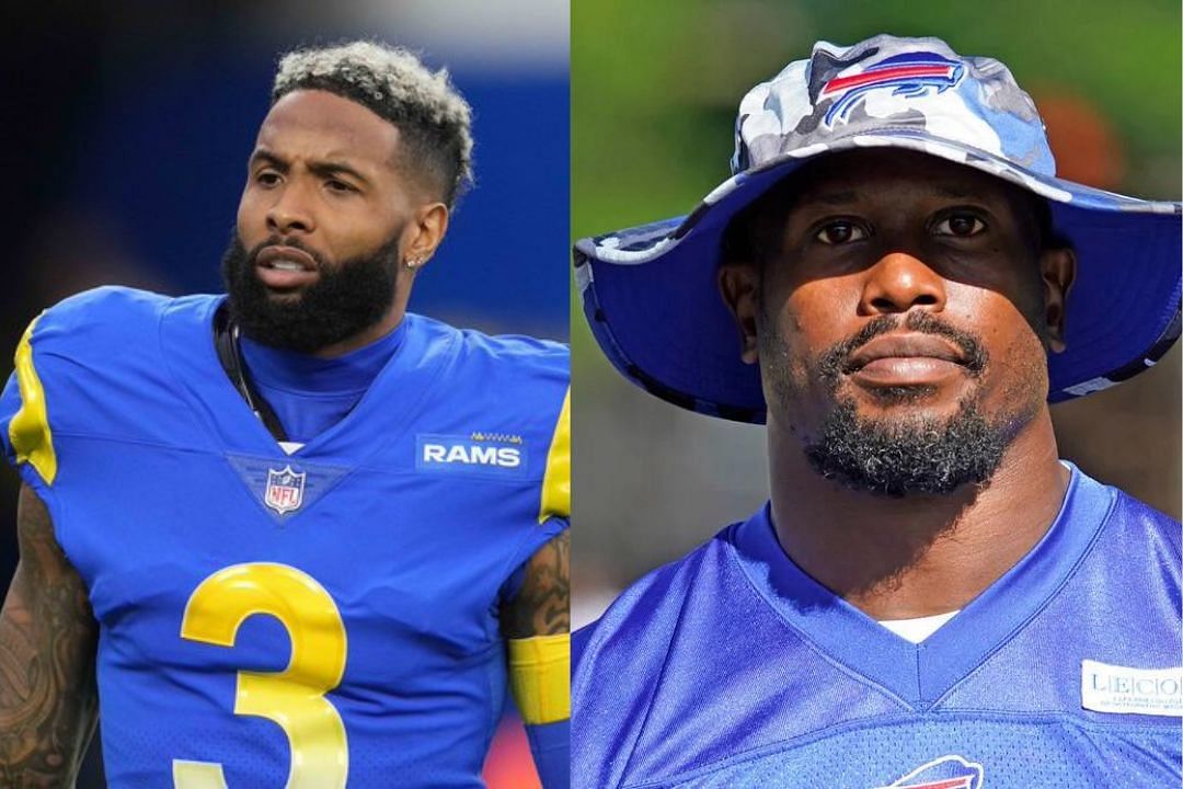 Free agent WR Odell Beckham Jr. (l) and Bills LB Von Miller (r)