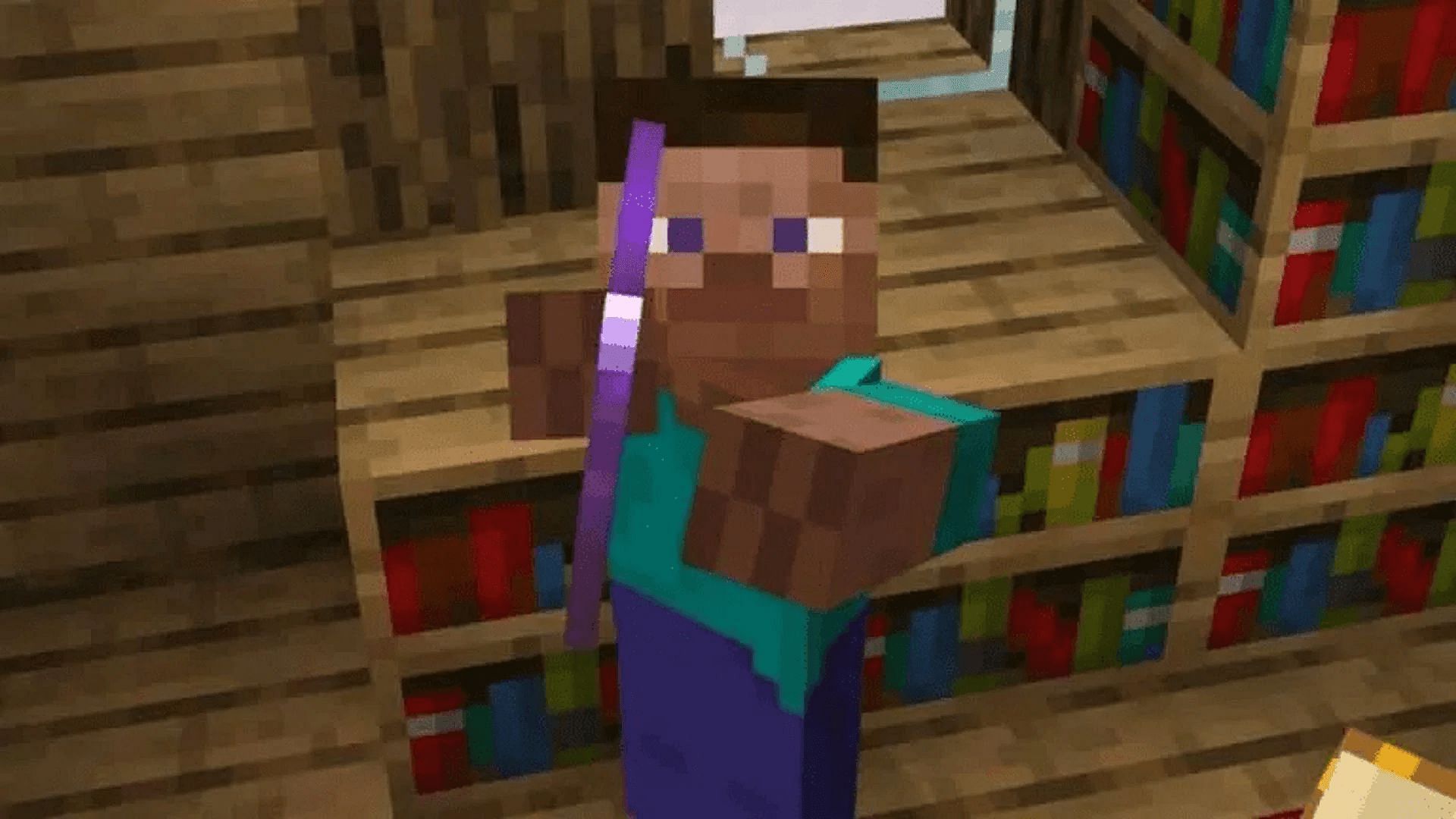 Battling with bows and crossbows can keep players out of harm&#039;s way (Image via Mojang)