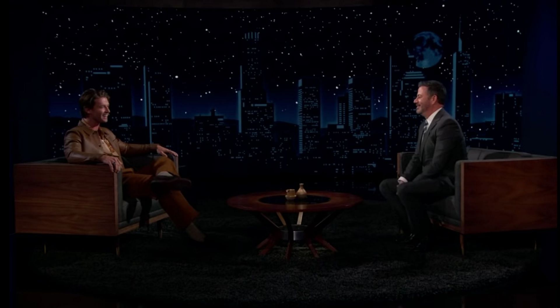 Patrick Schwarzenegger and Jimmy Kimmel (Image via Jimmy Kimmel Live/YouTube)