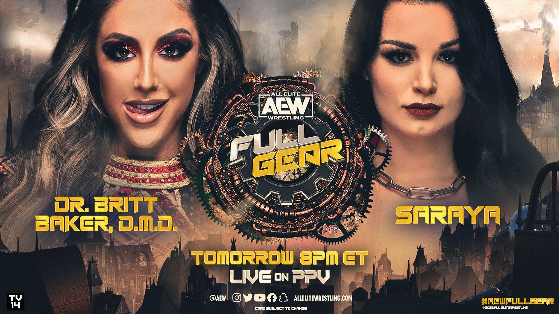 Saraya wrestles for the first time in an AEW ring against Britt Baker