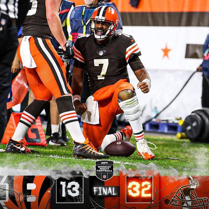 Who won the Bengals vs Browns game last night?