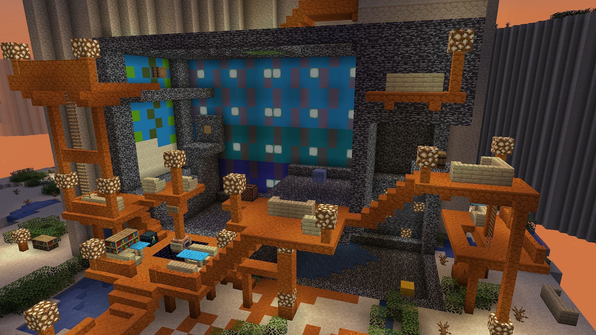 This map has an entire island full of puzzles and challenges for players (Image via MinecraftMaps)