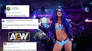 "Sasha Banks shows up on AEW" - Wrestling fans go berserk over the possibility of 6-time WWE Women's Champion debuting on Dynamite tonight