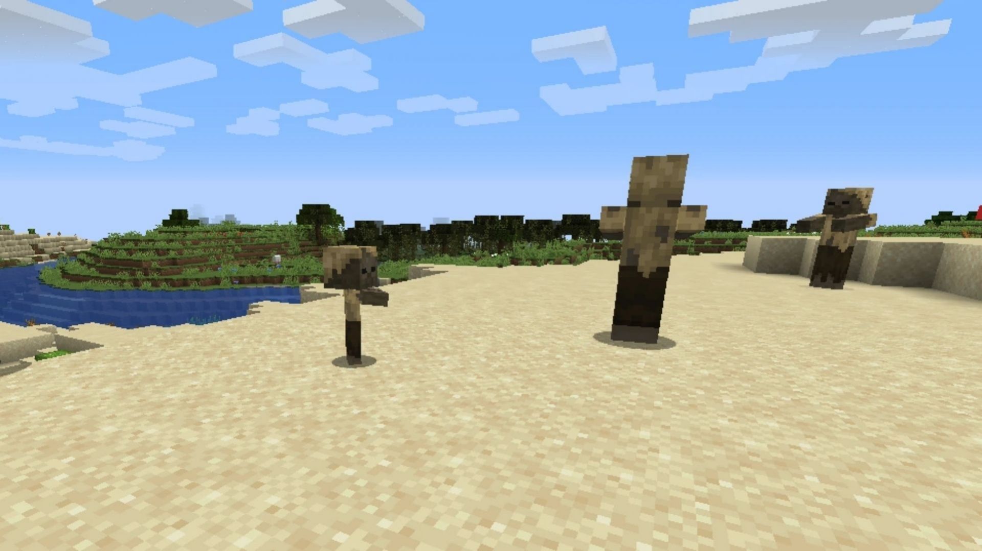 Husks in desert (Image via Minecraft Fandom Wiki)