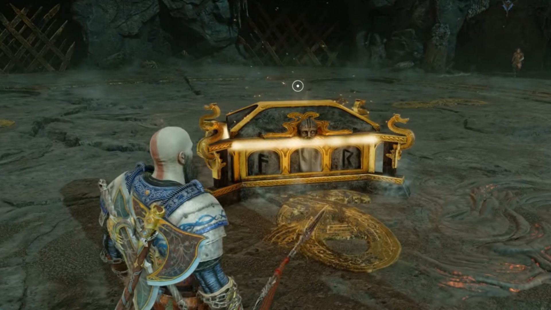 The Crucible Nornir Chest in God of War Ragnarok is both the easiest and one of the hardest in the game (Image via Santa Monica Studios)