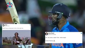 "Absolute clutch player!!"- Fans hail Hardik Pandya for a fantastic cameo in India vs England semifinal