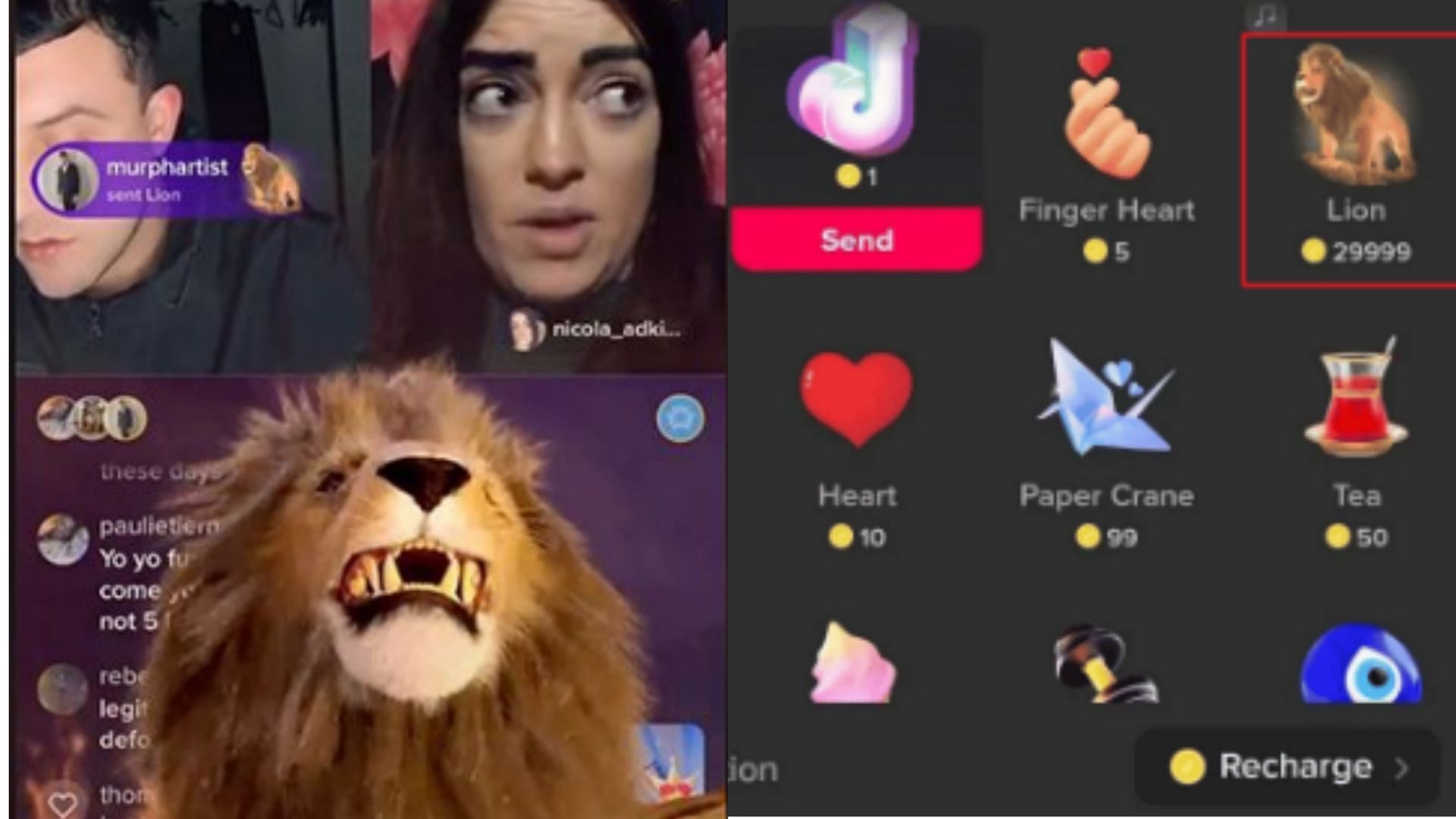 how-much-is-the-lion-worth-on-tiktok-whopping-price-of-rare-gift-explored