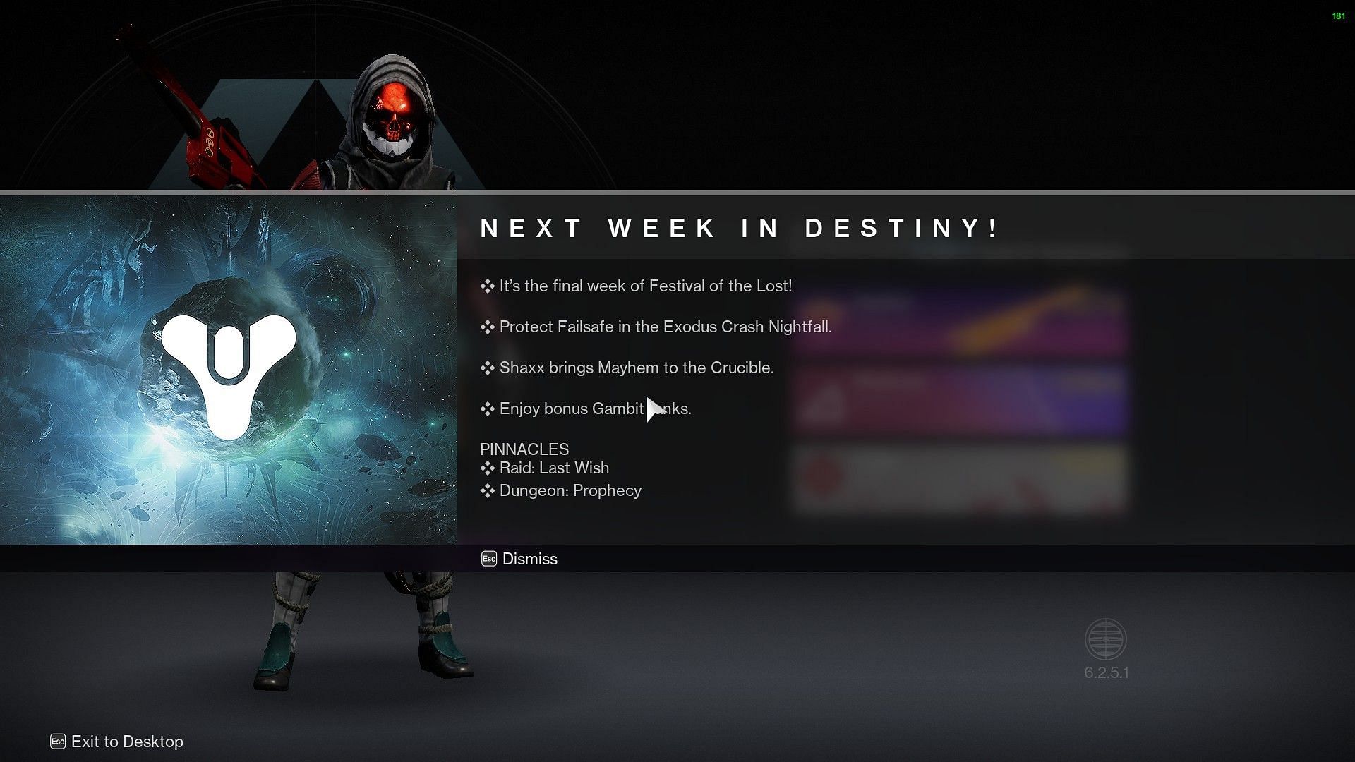 Upcoming content on November 1 (Image via Destiny 2)