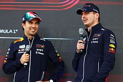 Max Verstappen urges Red Bull to ensure Sergio Perez 'stays ahead' of Ferrari's Charles Leclerc at 2022 F1 Brazilian GP