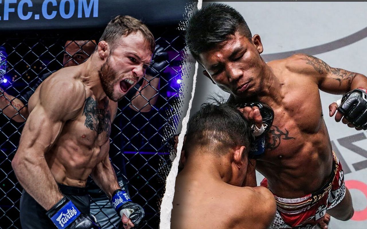 Jarred Brooks (left) and Rodtang Jitmuangnon (right). [Photos ONE Championship]