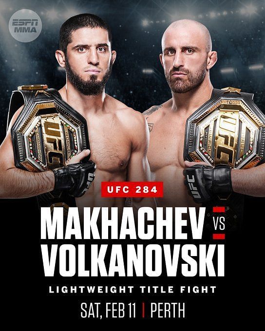 When And Where Is Islam Makhachev Vs. Alexander Volkanovski Happening?