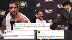 "Tony Khan was CM Punk’s b**ch" - Wrestling fans hilariously roast AEW President over conspiracy behind 42-year-old star's unexplained absence