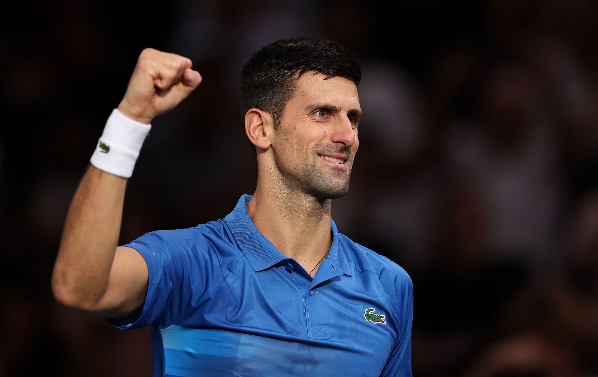 Novak Djokovic at the 2022 Paris Masters.