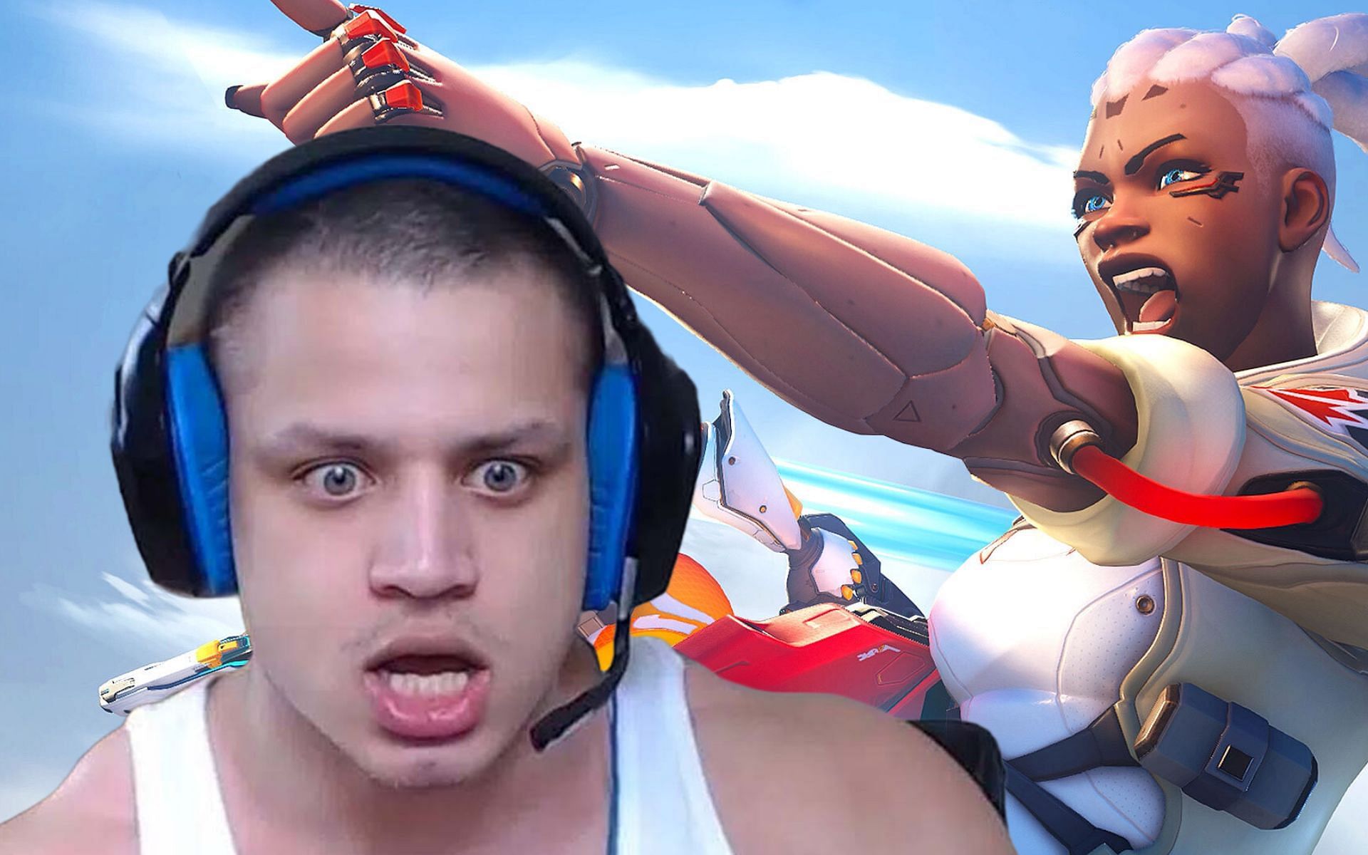 Tyler1 gets featured on the Overwatch subreddit, and reacts to it live on stream (Image via Sportskeeda)