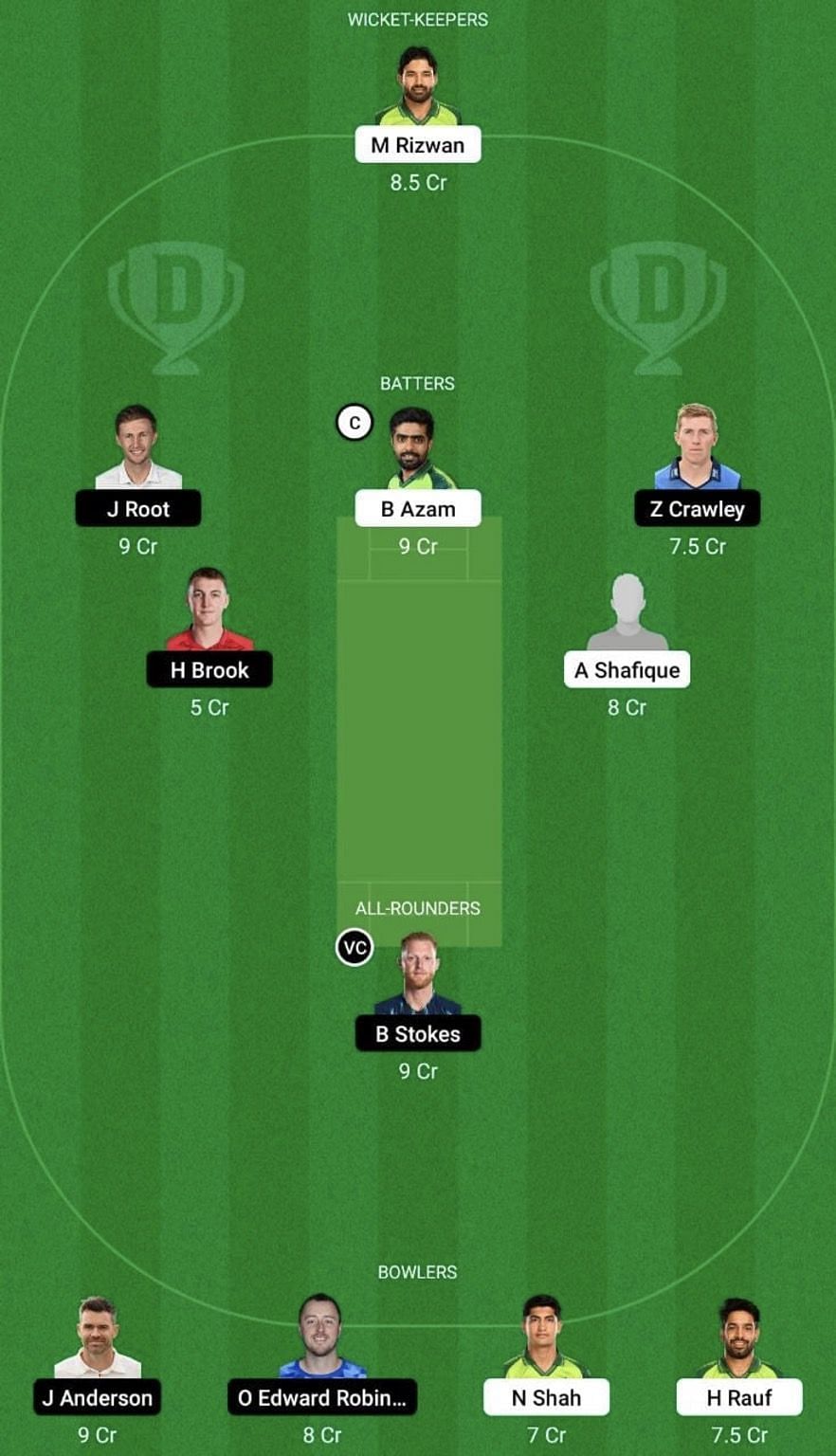 PAK vs ENG Dream11 Prediction Team, Head To Head League