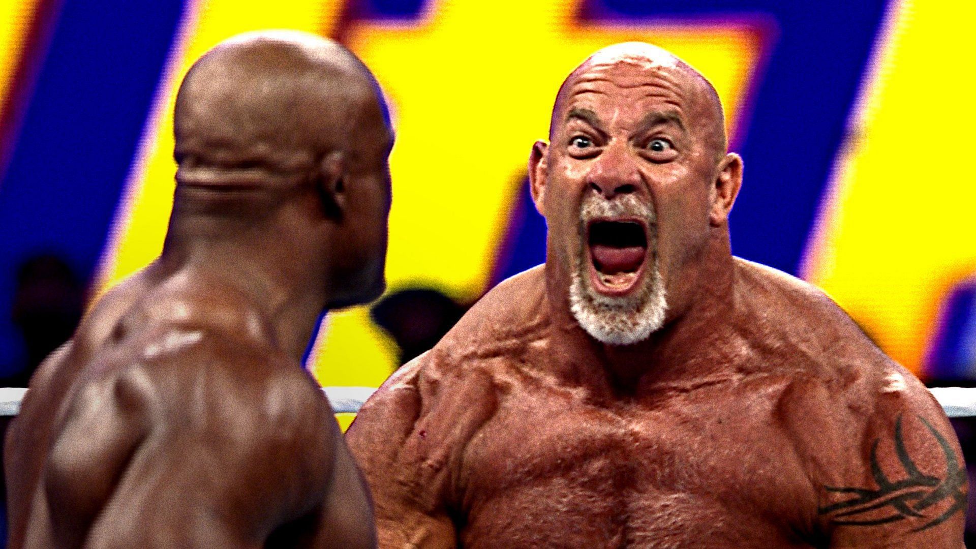 Goldberg facing down Bobby Lashley