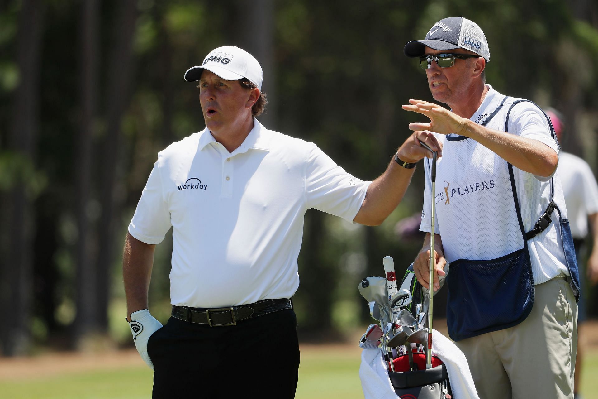 Phil Mickelson and Jim &#039;Bones&#039; Mackay at THE PLAYERS Championship - Round Two (Image via Jamie Squire/Getty Images)