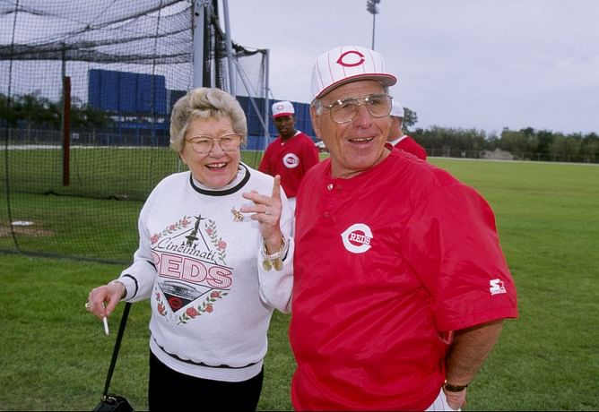 Marge Schott suspended from MLB for making racist remarks in 1993: "Using language that is racially and ethnically offensive has brought substantial disrepute to the game"
