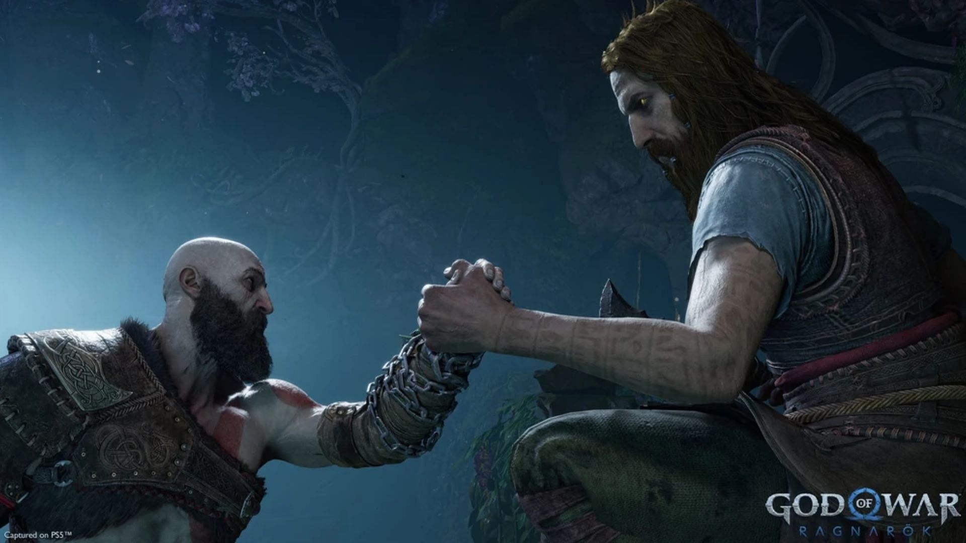 T&yacute;r and Kratos meet (Image via Sony)