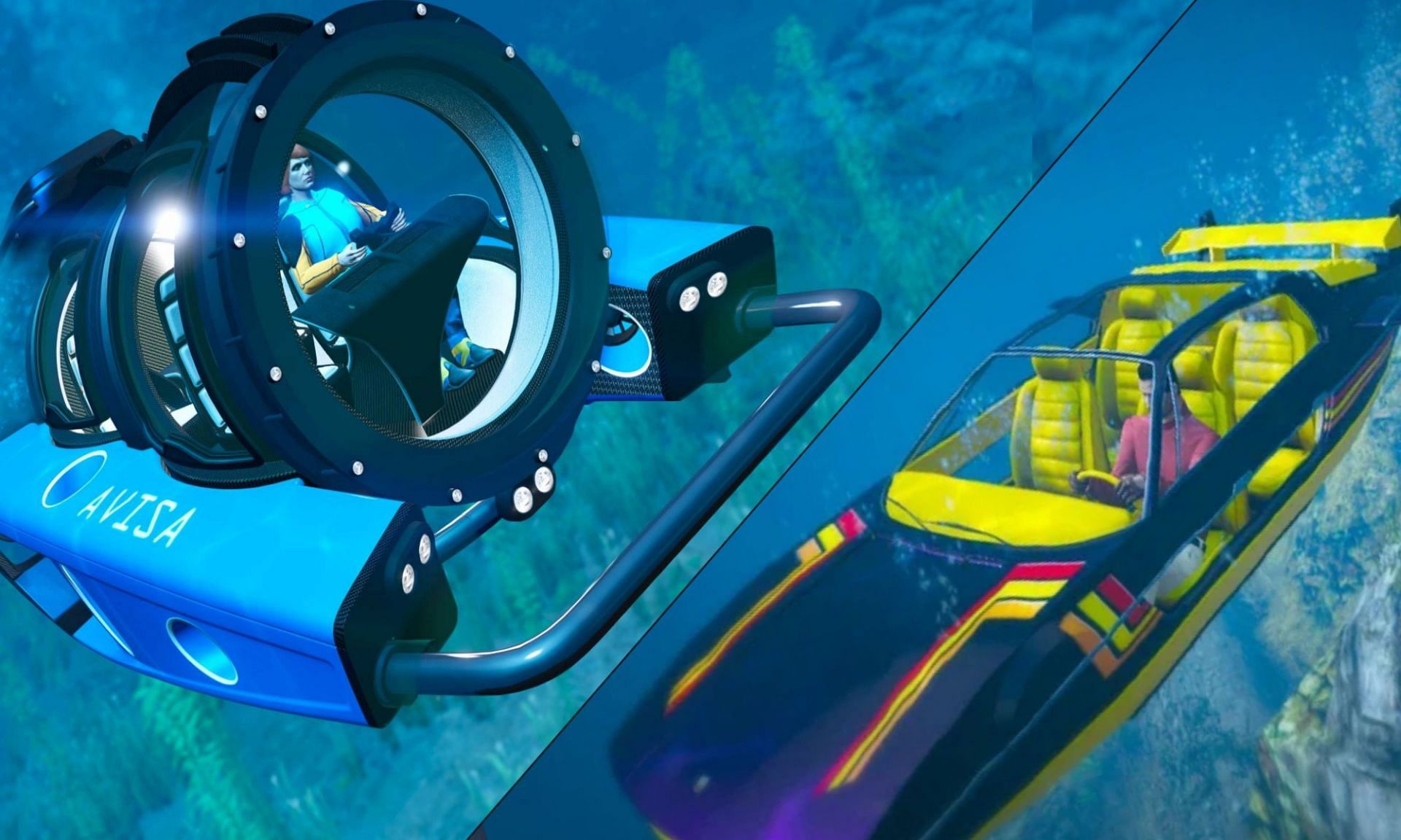 These vehicles are perfect for underwater exploration