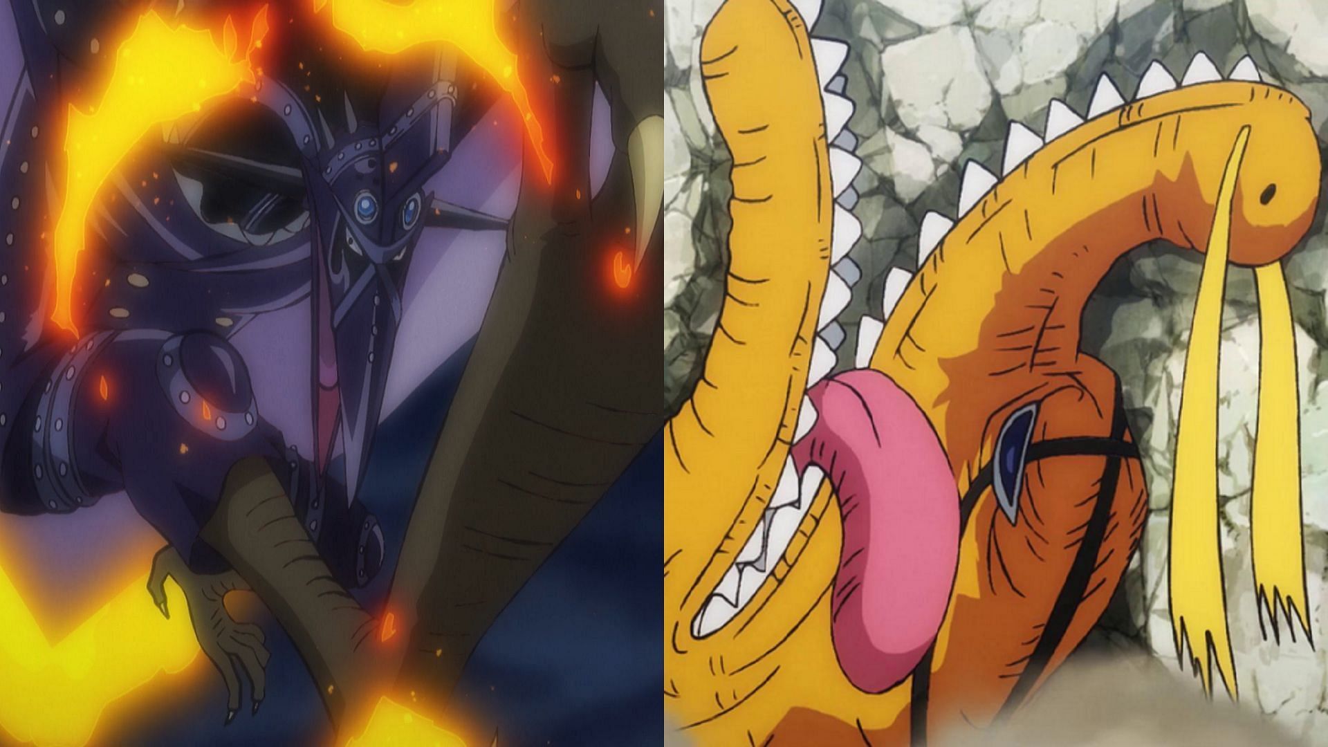 Thanks to his Lunarian powers, King is on a whole different level than Queen (Image via Toei Animation, One Piece)