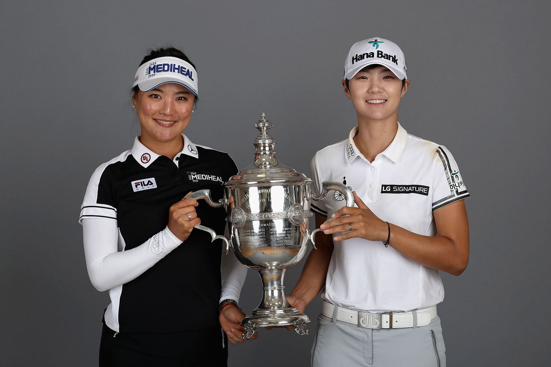 So Yeon Ryu and Sung Hyun Park at the CME Group Tour Championship - Final Round - Portraits (Image via Sam Greenwood/Getty Images)