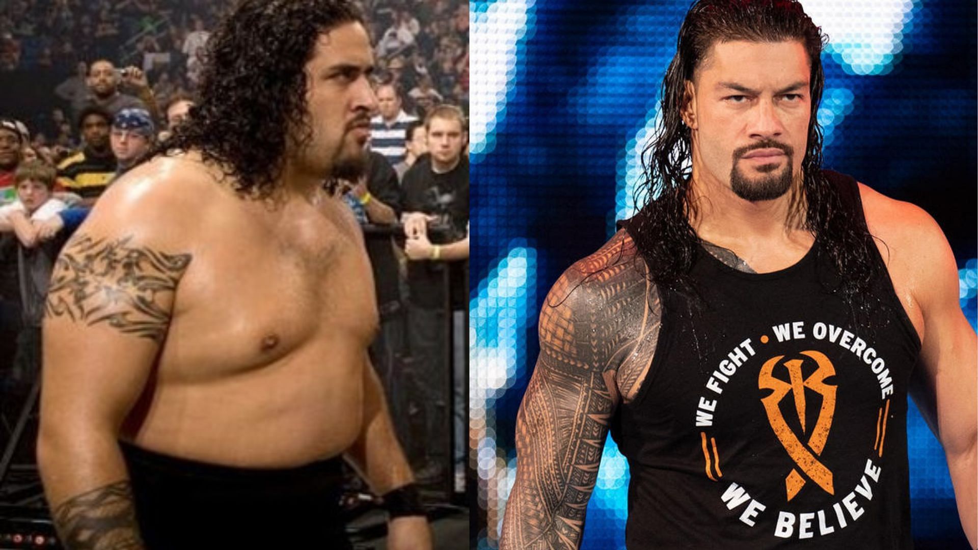 Former WWE star Manu and current WWE star Roman Reigns