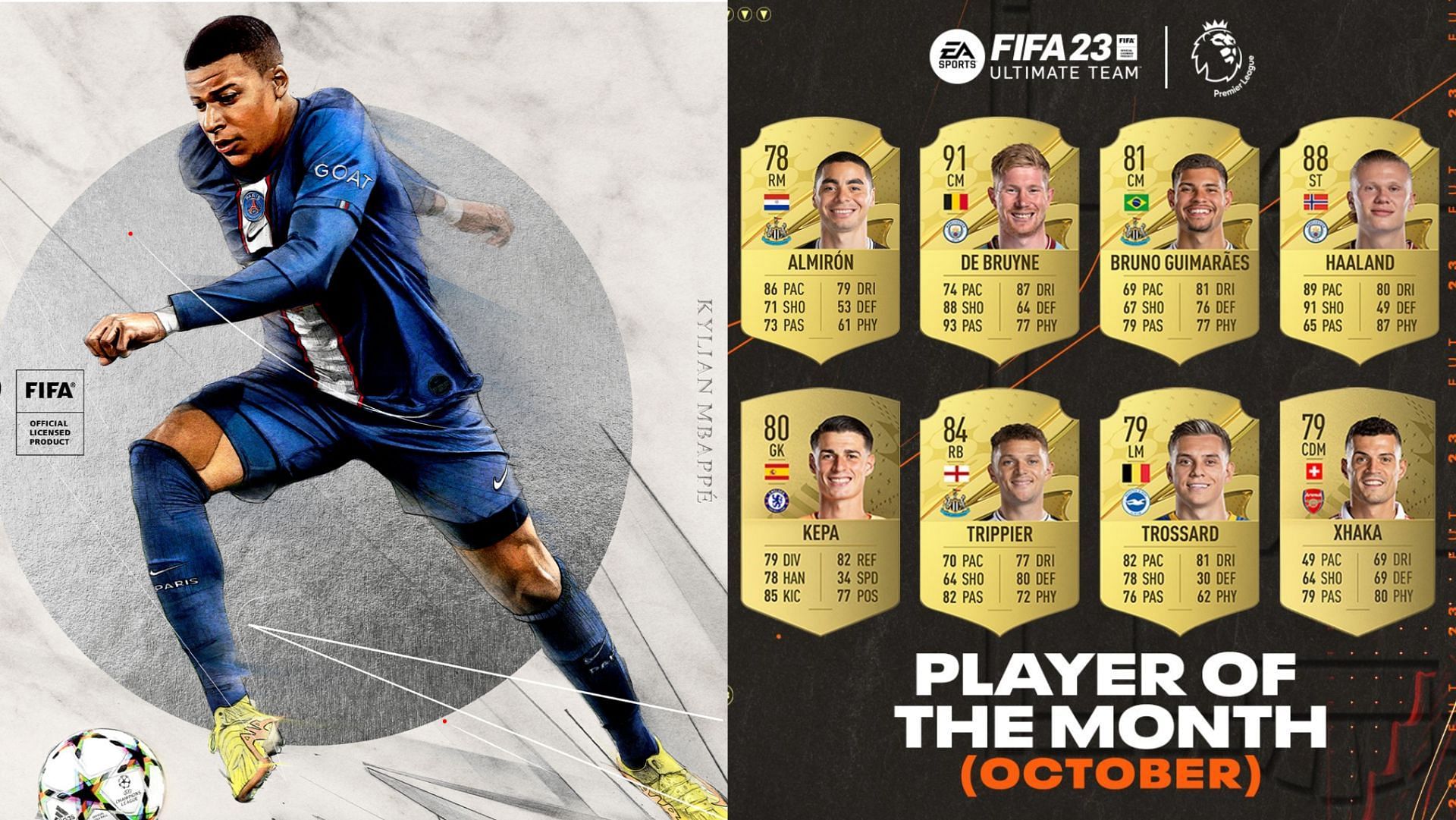 The nominations from the Premier League have been released (Images via EA Sports)