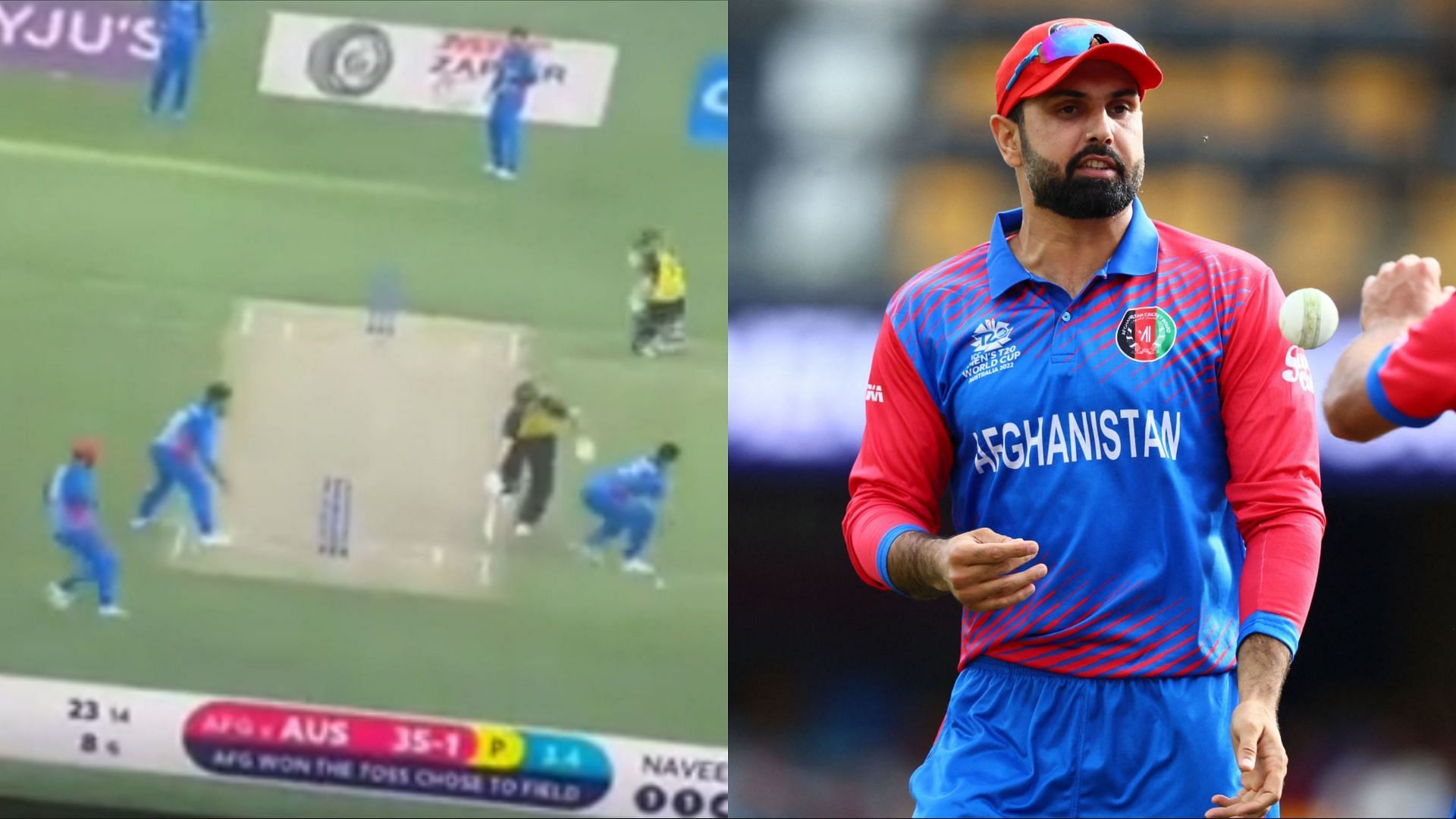 T20 World Cup 2022: [Watch] Afghanistan bowl only 5 balls in 4th over against Australia, umpires fail to notice