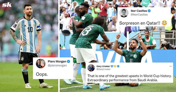 Who said what: Football world reacts to Saudi Arabia's shock comeback win over Argentina at 2022 FIFA World Cup