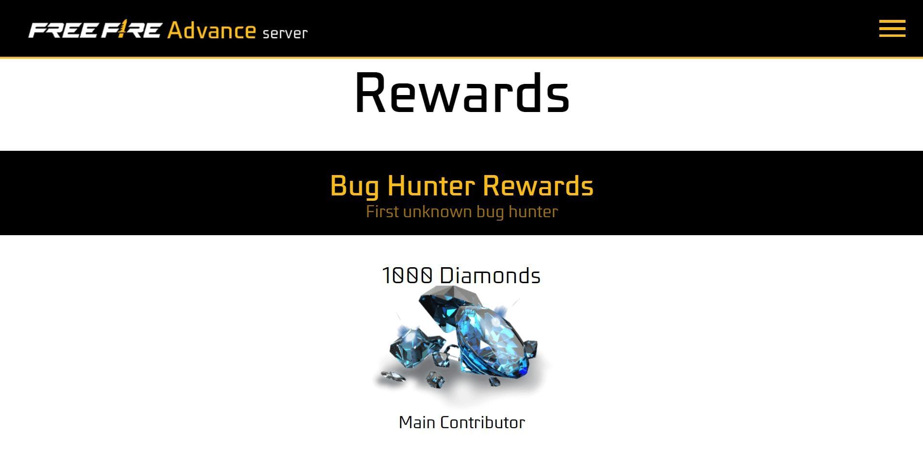 You can get diamonds through the Advance Server (Image via Garena)