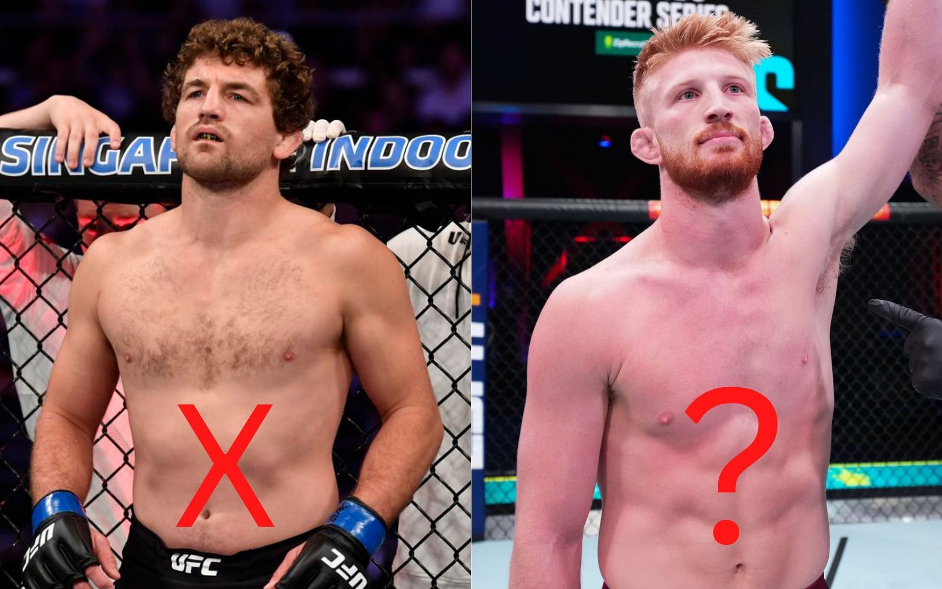 Can Bo Nickal (right) have more success in the octagon than Ben Askren (left) did?