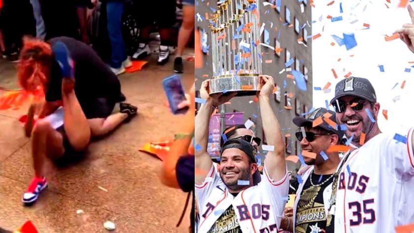 WATCH: Houston Astros fans break into a wild brawl during the World Series  Victory parade